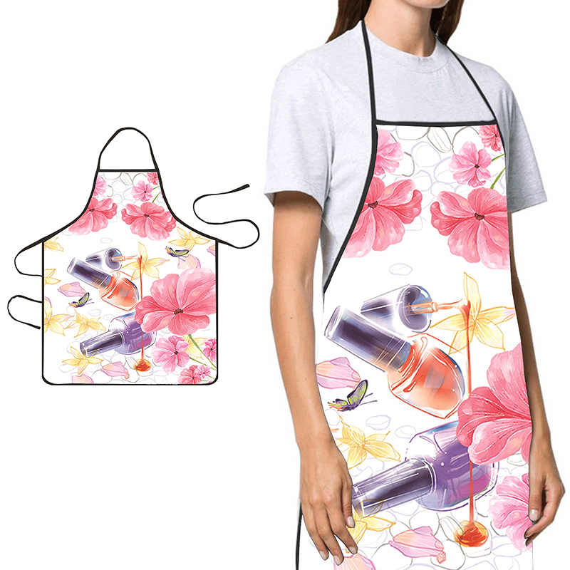 Kitchen For Baking - 〔YS1〕Nagellak Afdrukken Schoonheid Keuken Vrouwen Schort