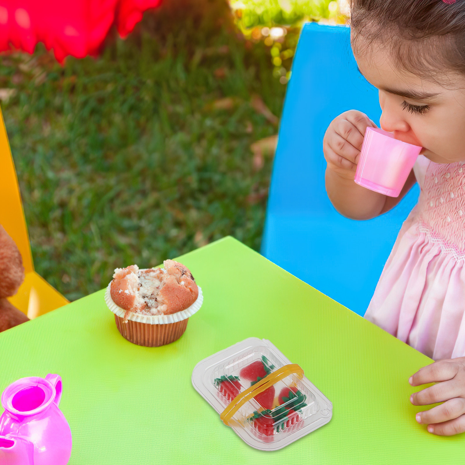 Kitchen Set Bakery - 35-delige miniatuur nep fruitbrood bakkerijset, ideaal