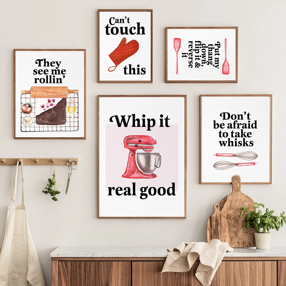 Kitchen Baking Quotes - Bakken Print Grappige Keuken Rap Woordspelingen