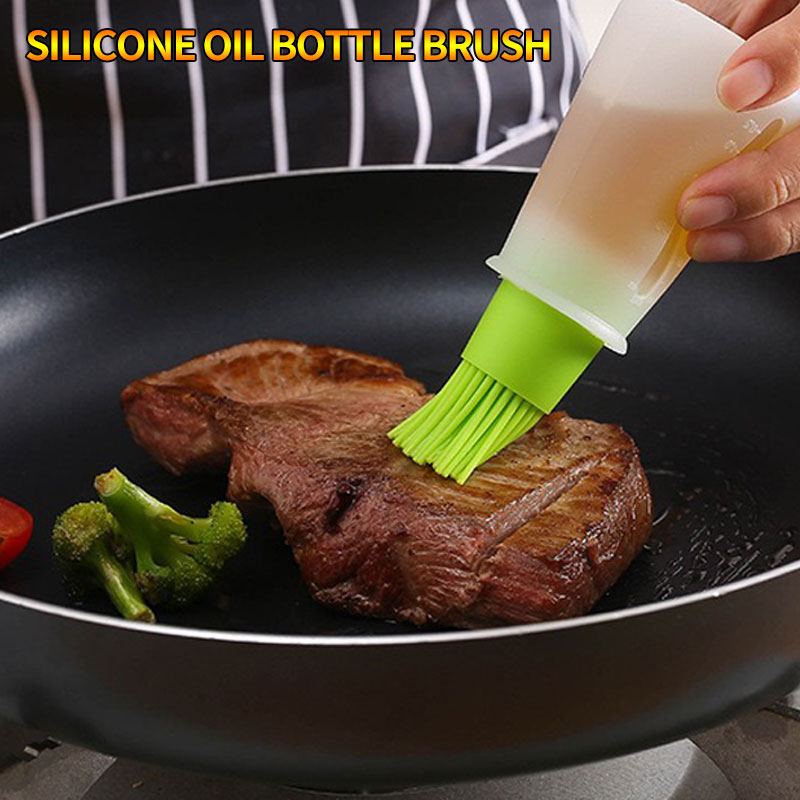 Kitchen Baking Brush - Siliconen hittebestendige food grade keukenbakoliedispenser met