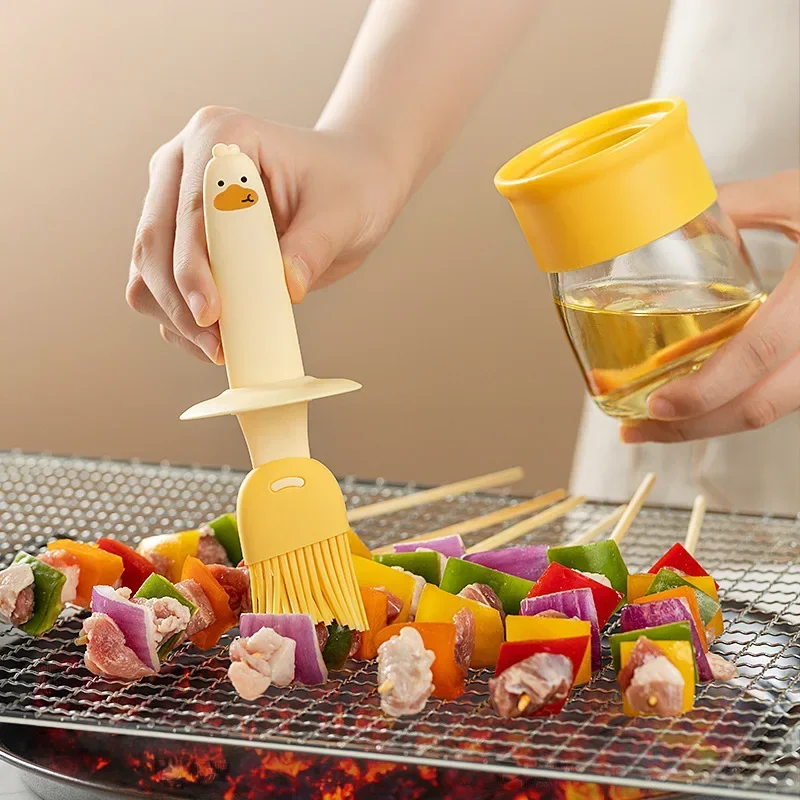 Kitchen Baking Brush - Keuken siliconen oliefles bakken grillolieborstel dispenser