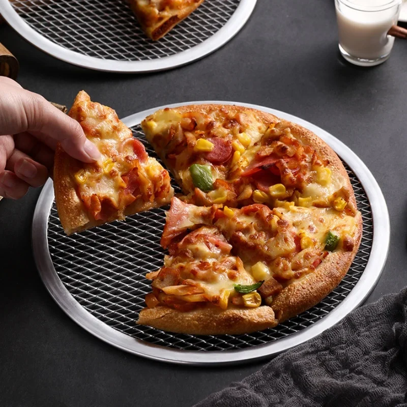 Kitchen Essentials Baking Tray - 10/12 inch naadloos aluminium pizzascherm -