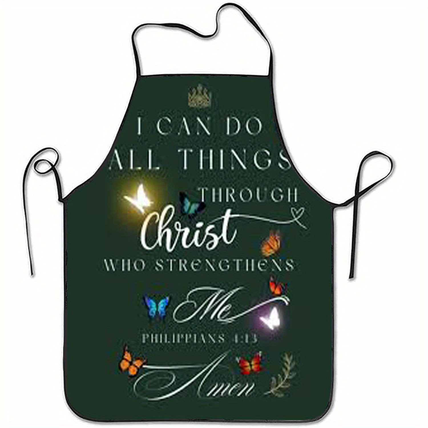 Kitchen Baking Quotes - 1pc Christelijke Schort met Filippenzen 4:13
