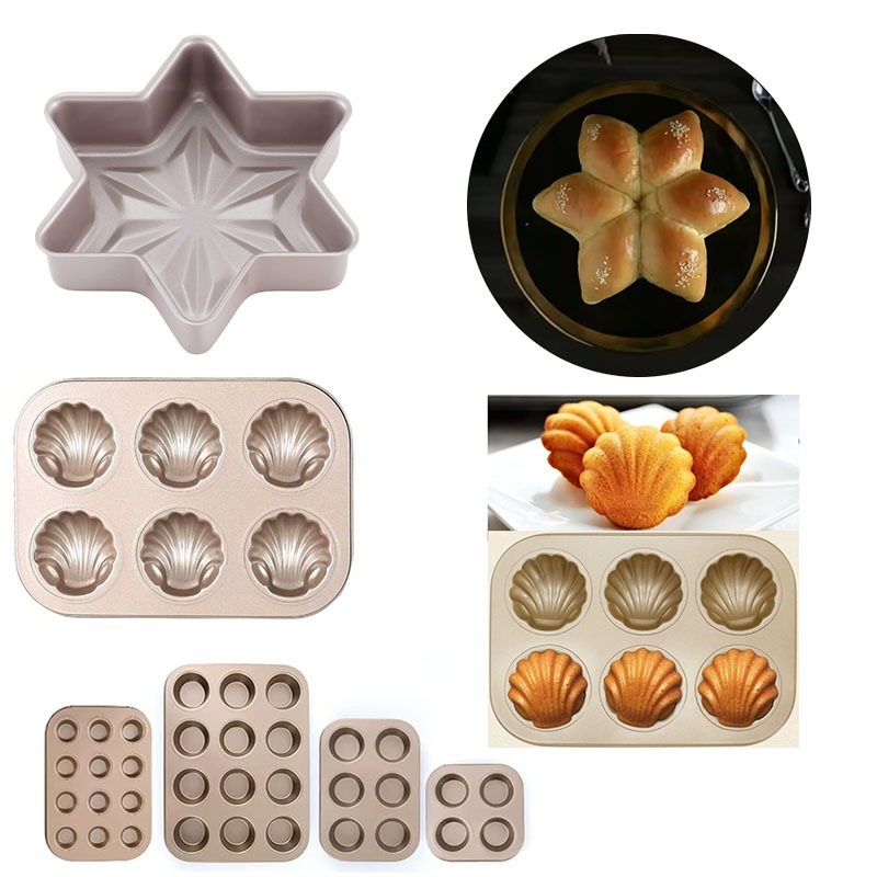 Kitchen Essentials Baking Tray - Non-stick Cupcake Pan Muffin Lade Koolstofstaal