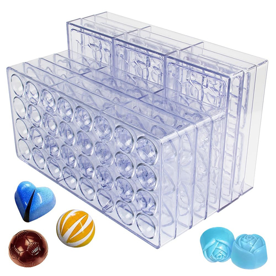 Kitchen Baking Molds - 24 stijlen beschikbaar plastic chocoladevorm creatieve