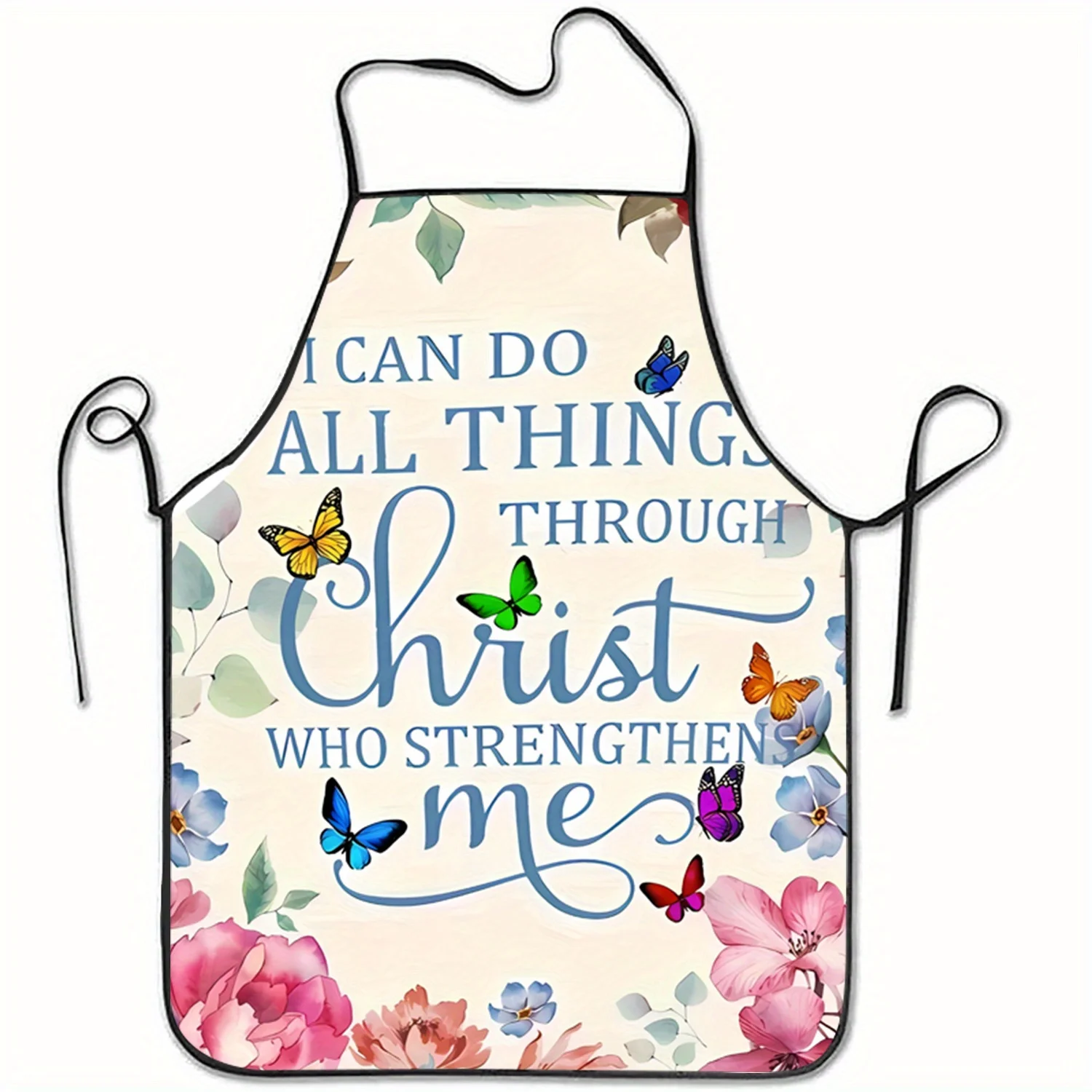 Kitchen Baking Quotes - 1pc Inspirerend Religieus Citaat & Vlinder