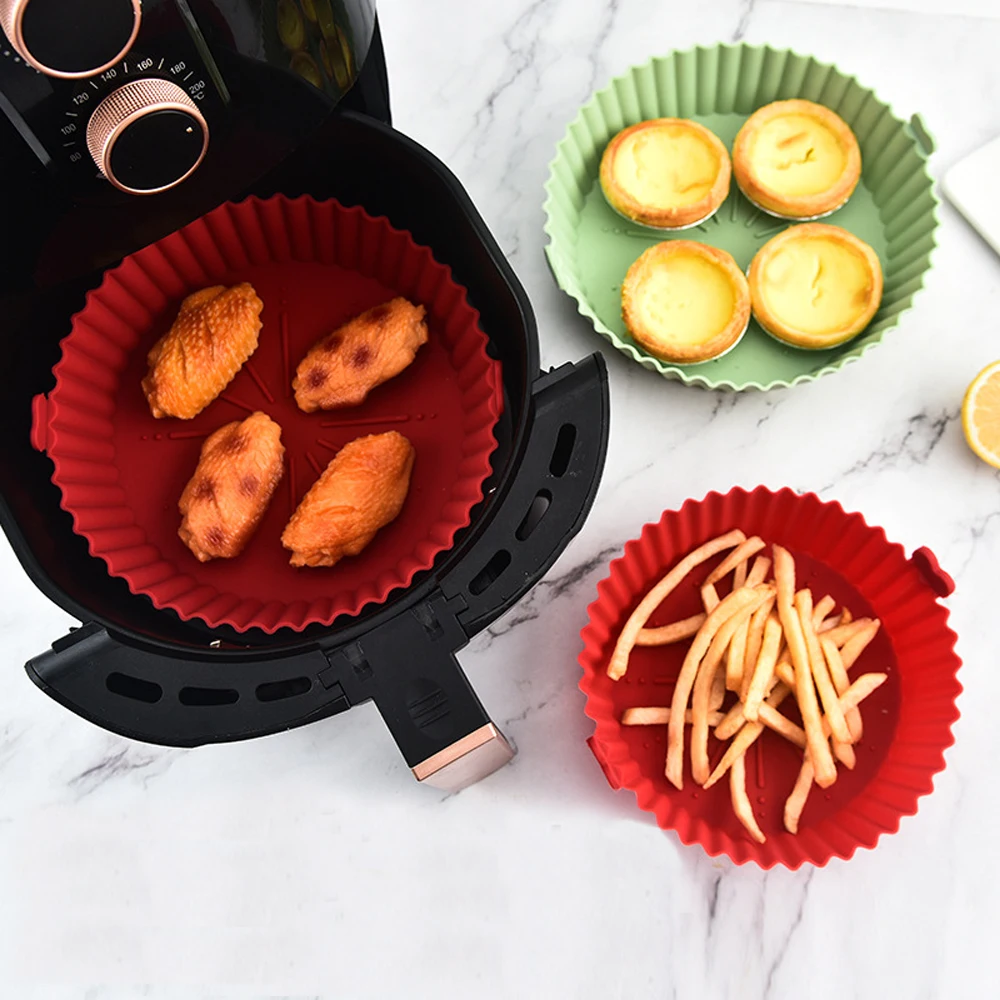 Kitchen Essentials Baking Tray - Ronde luchtfriteuse siliconen pot - ovenbakplaat