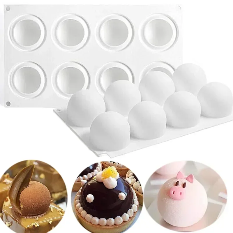 Kitchen Baking Molds - 3D Bol Siliconen Mal Voor Mousse