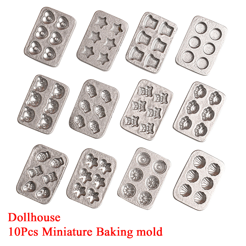 Kitchen Baking Molds - 10 stks Poppenhuis Miniatuur Mini Cake