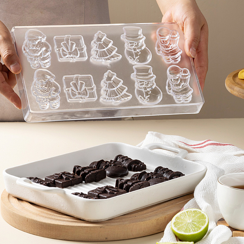 Kitchen Baking Molds - Plastic chocoladevormen PS Transparante chocoladevorm Kerstserie