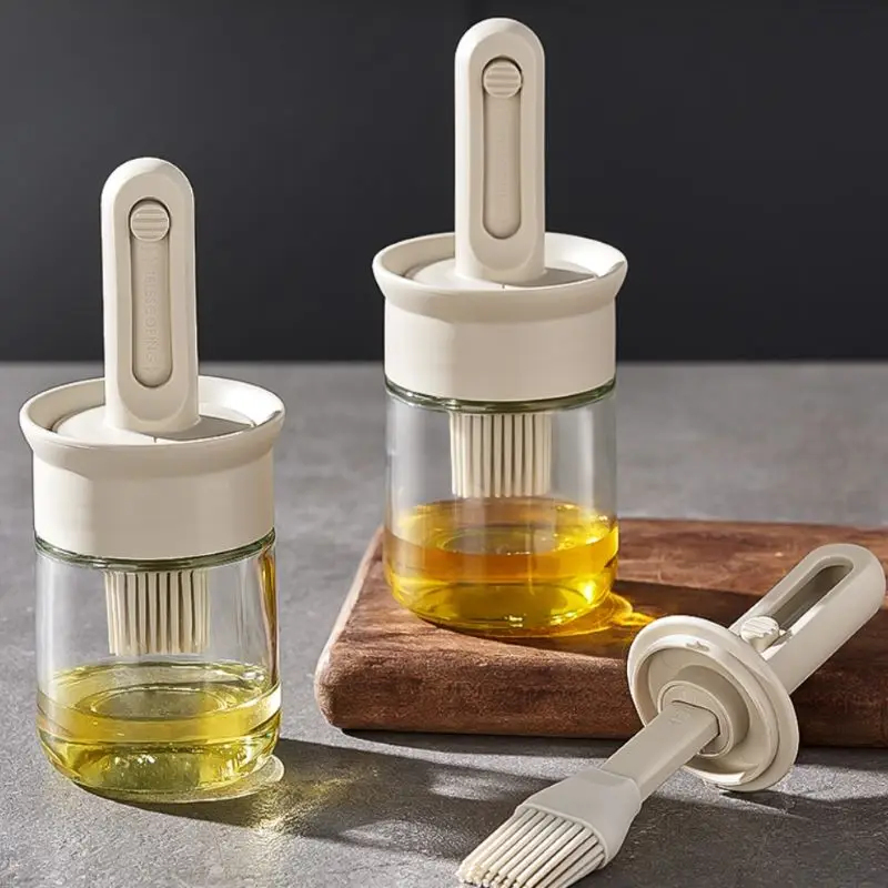 Kitchen Baking Brush - 1pc Olie Dispenserfles BPA-vrij Hittebestendig Siliconen