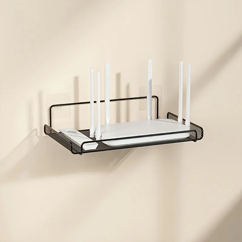 Kitchen Baking Storage - Roestvrijstalen routerplank zonder boren, WiFi wandmontage
