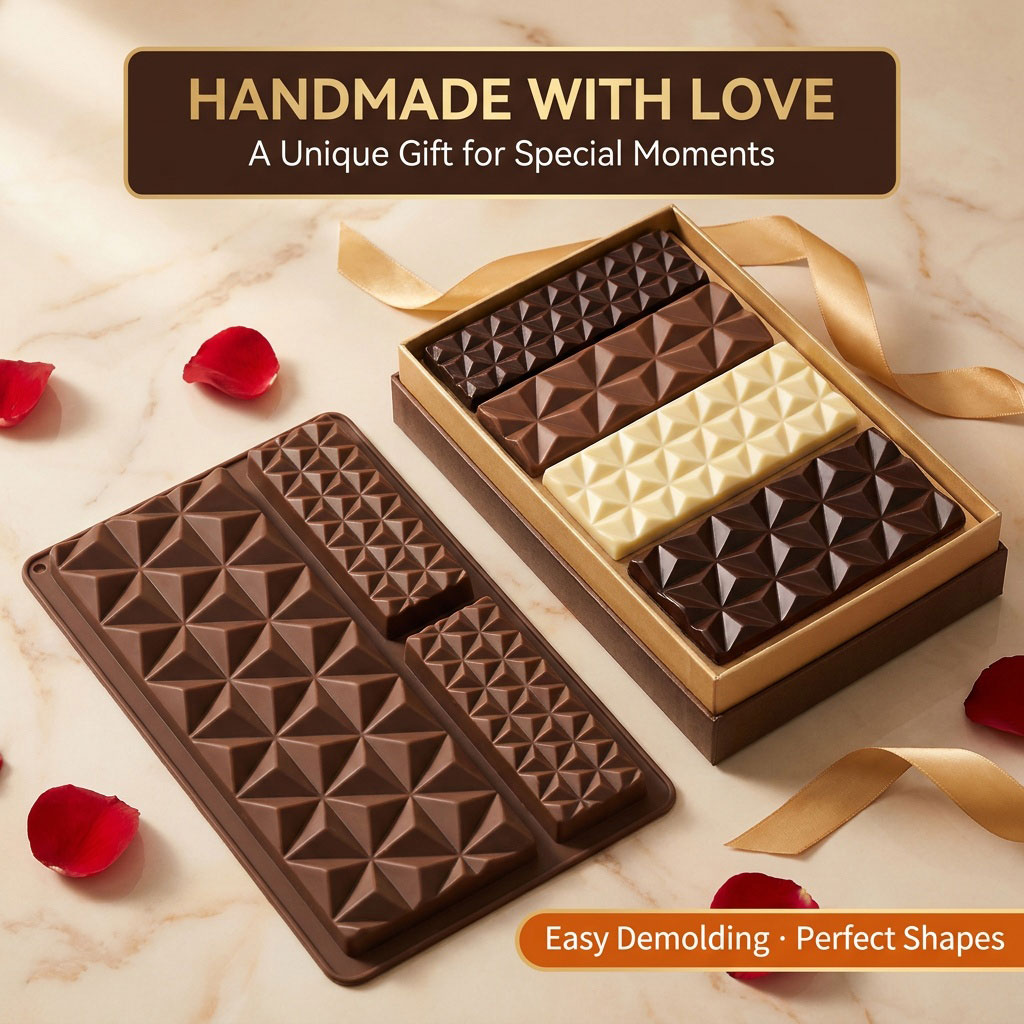 2-in-1 siliconen chocoladereep - Kitchen Baking Molds recensie en prijs