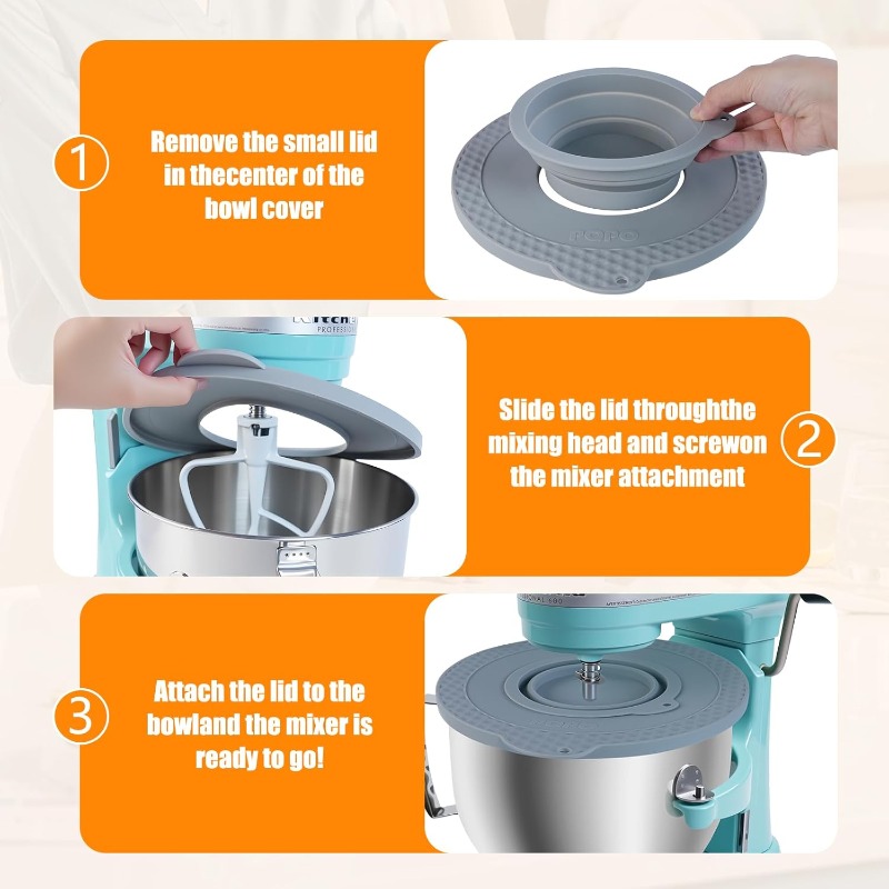 Siliconen mixerkomdeksel compa - Kitchen Aid Baking Lid recensie en prijs