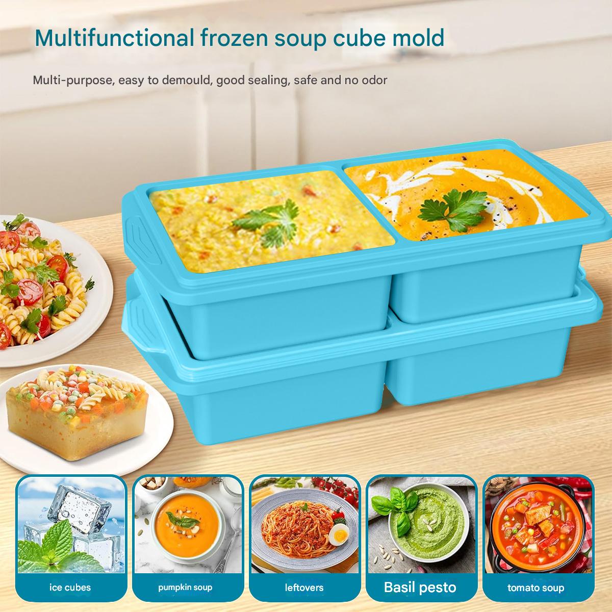 Grote siliconen ijsblokjesvorm - Kitchen Baking Storage Containers recensie en prijs