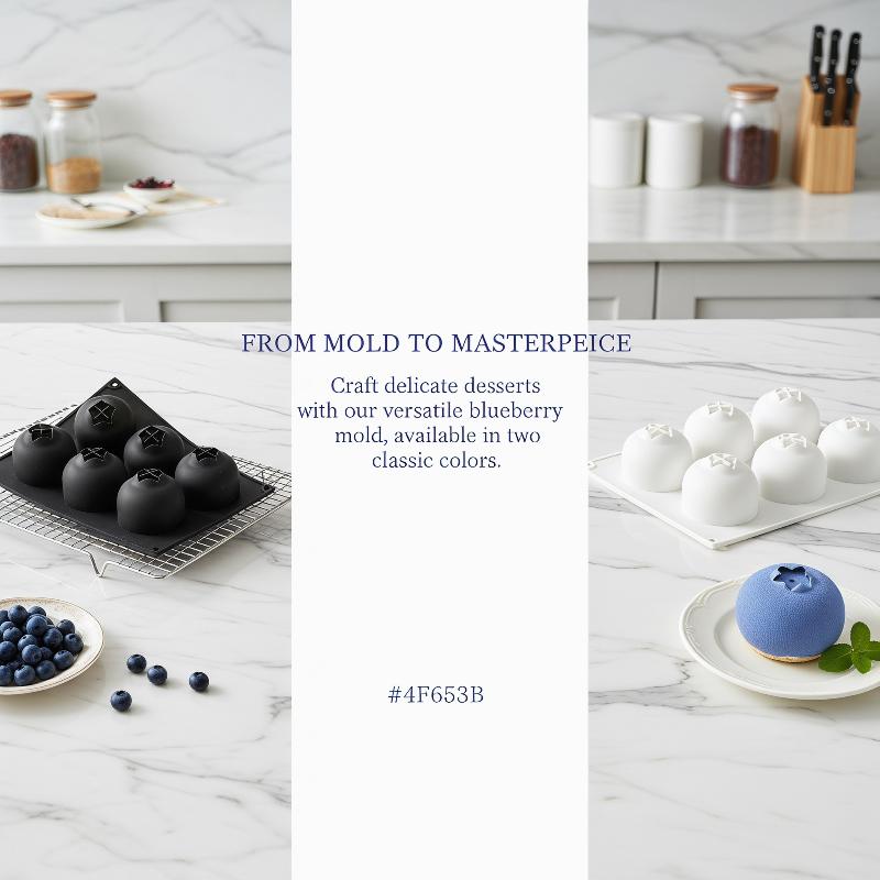 6-delige siliconen mal in de v - Kitchen Baking Molds recensie en prijs