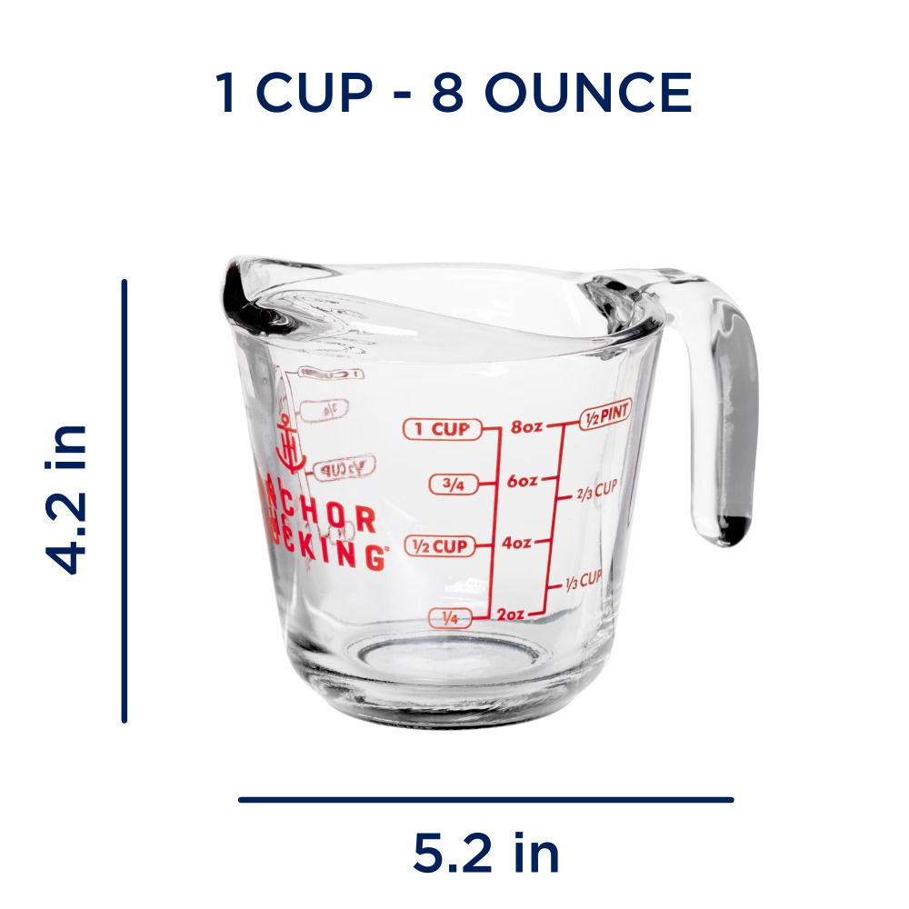 2-delige glazen maatbekersset  - Kitchen For Baking recensie en prijs