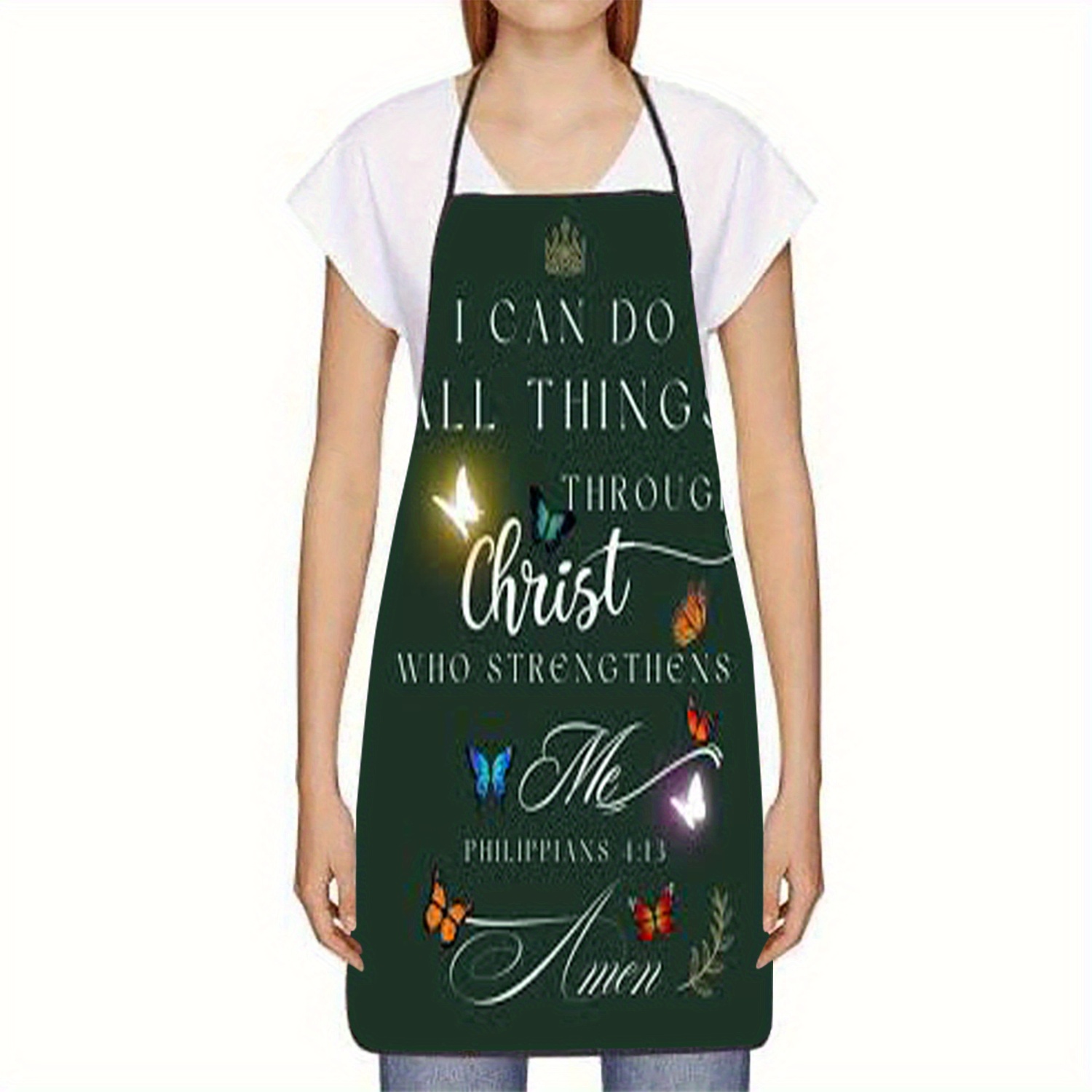 1pc Christelijke Schort met Fi - Kitchen Baking Quotes recensie en prijs