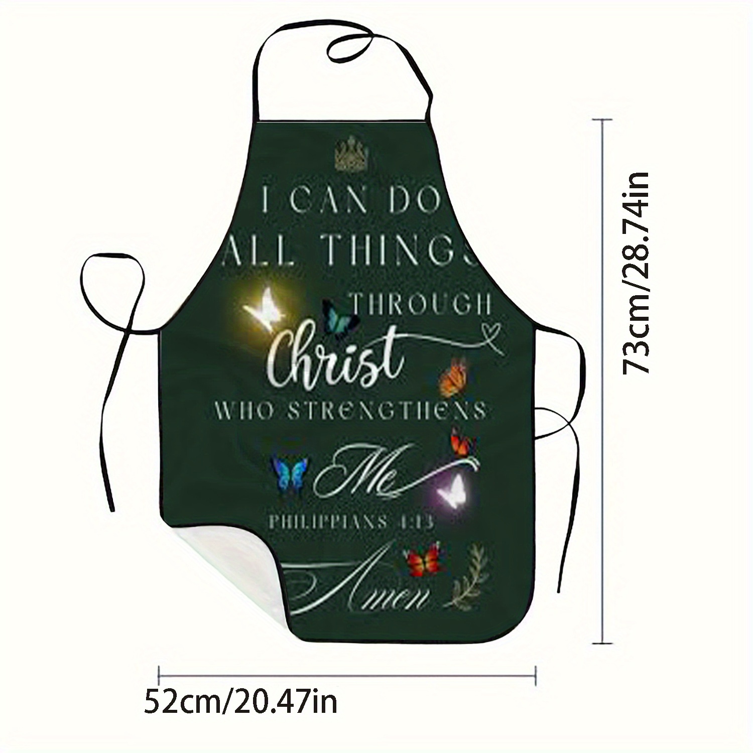 1pc Christelijke Schort met Fi - Kitchen Baking Quotes recensie en prijs