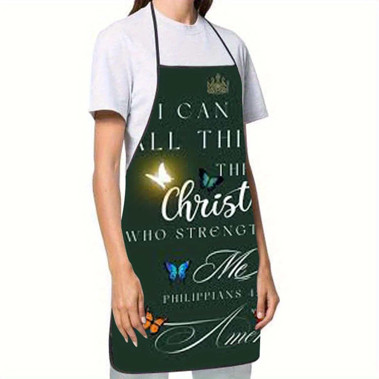 1pc Christelijke Schort met Fi - Kitchen Baking Quotes recensie en prijs