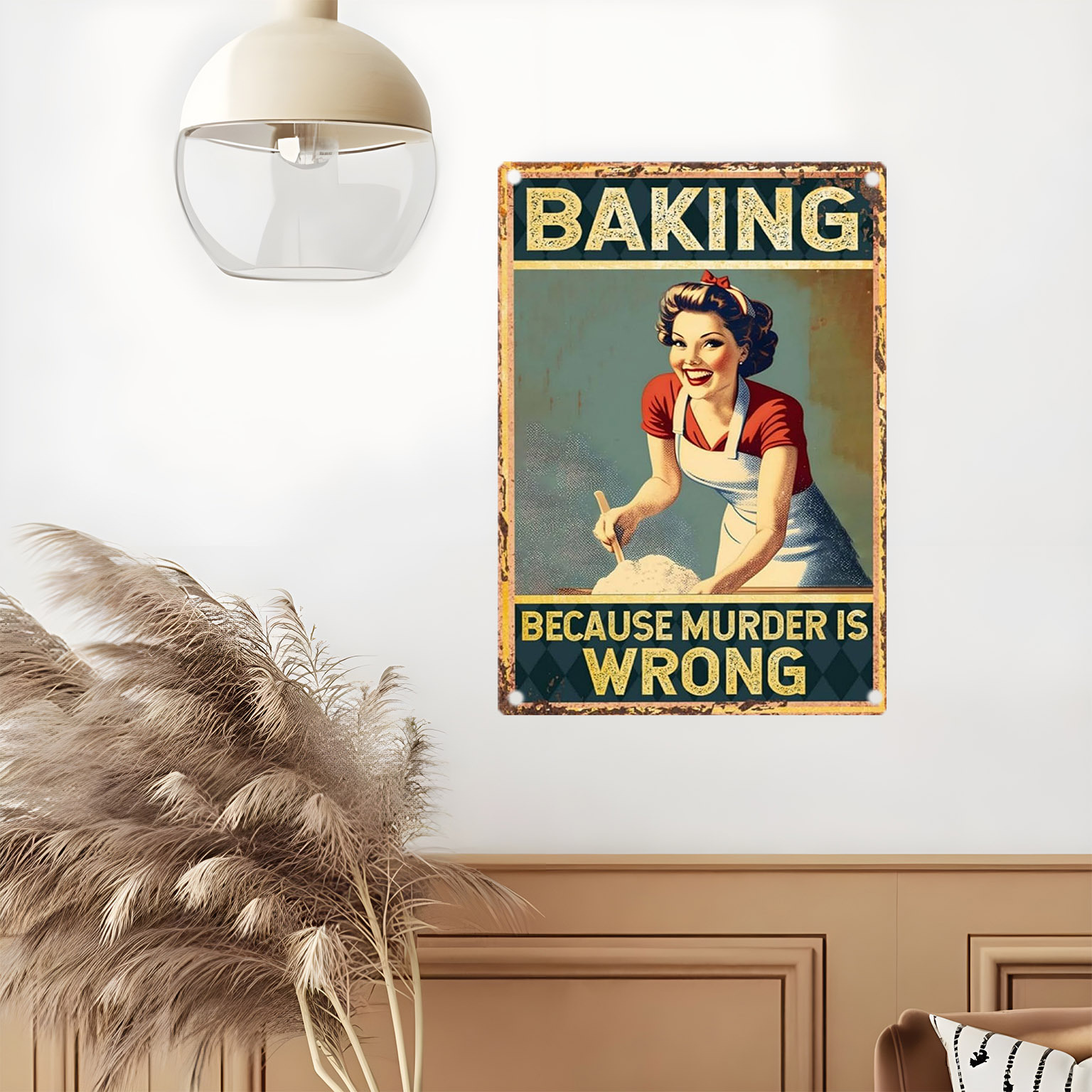 Vintage grappig bakcitaat meta - Kitchen Baking Quotes recensie en prijs