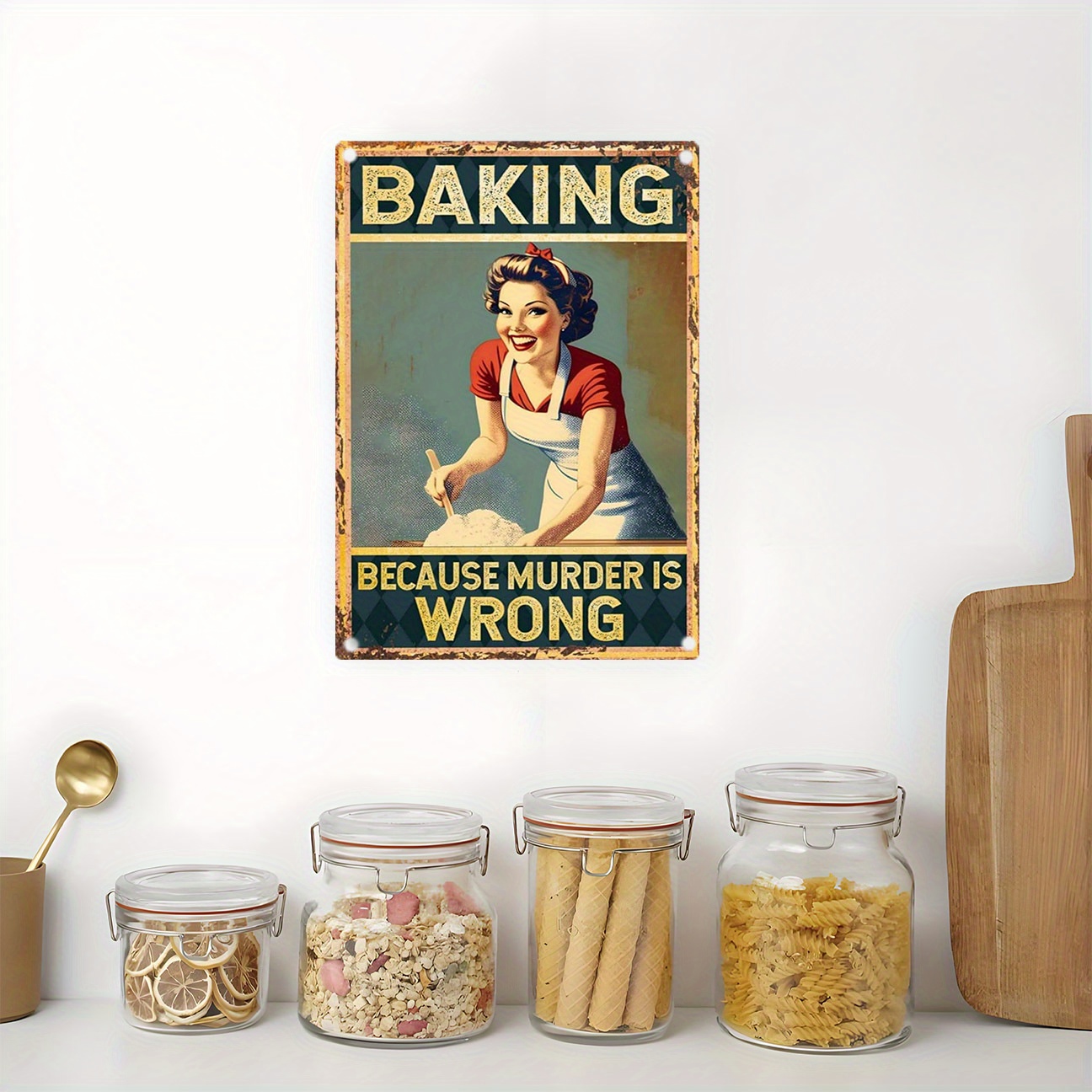 Vintage grappig bakcitaat meta - Kitchen Baking Quotes recensie en prijs