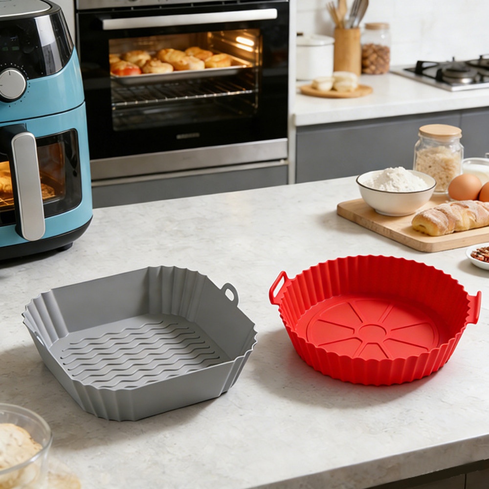 Herbruikbare siliconen luchtfr - Kitchen Essentials Baking Tray recensie en prijs
