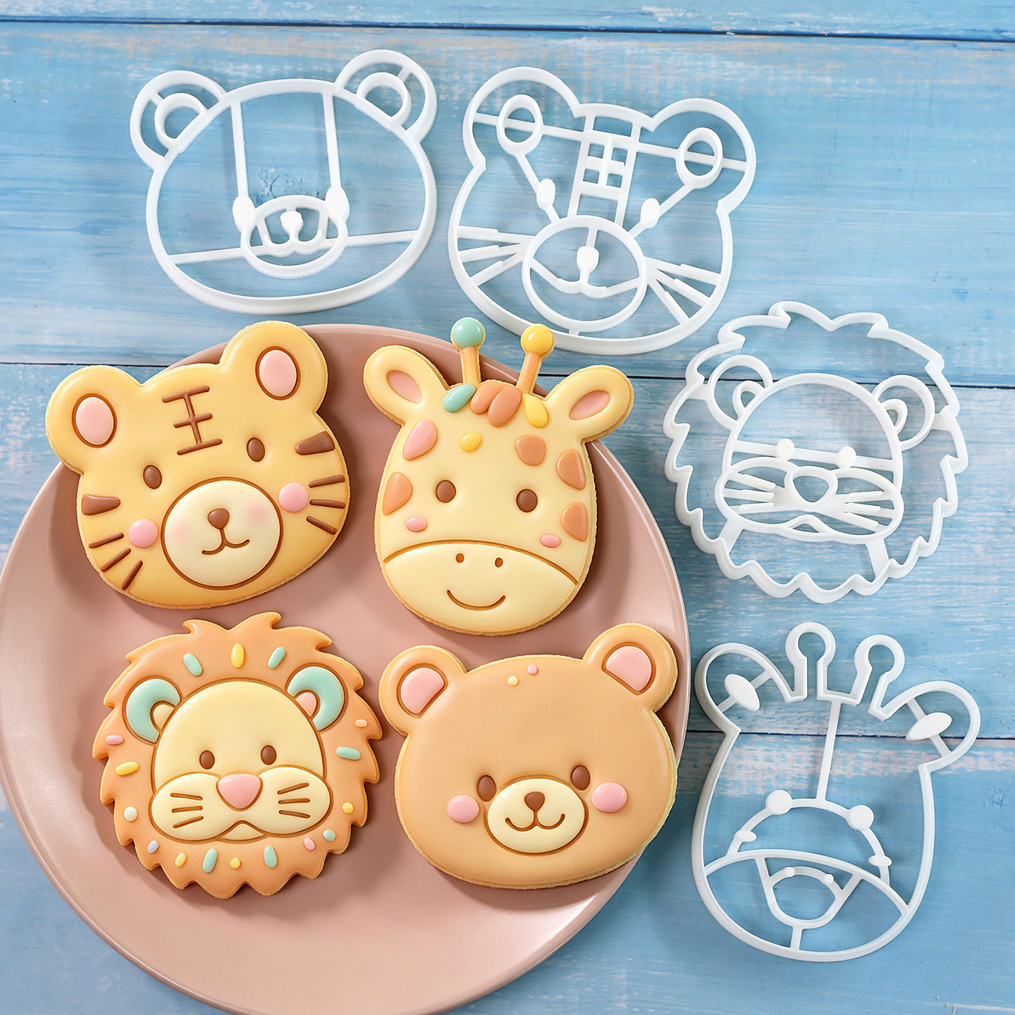 4-delige set dierenkoekjesvorm - Kitchen Baking Molds recensie en prijs