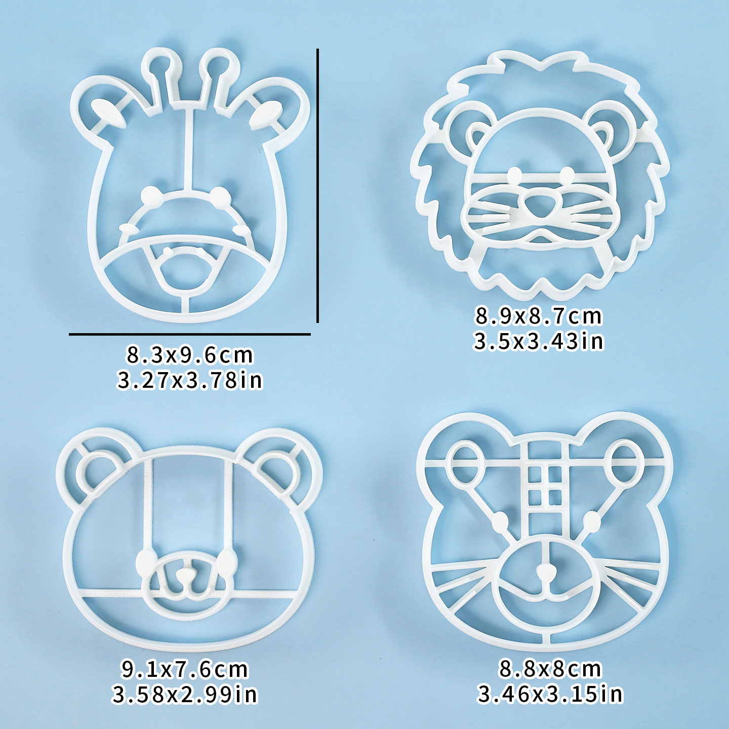 4-delige set dierenkoekjesvorm - Kitchen Baking Molds recensie en prijs