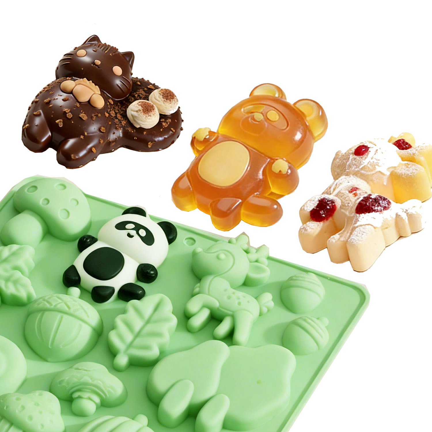 1 siliconen cakevorm in de vor - Kitchen Baking Molds recensie en prijs