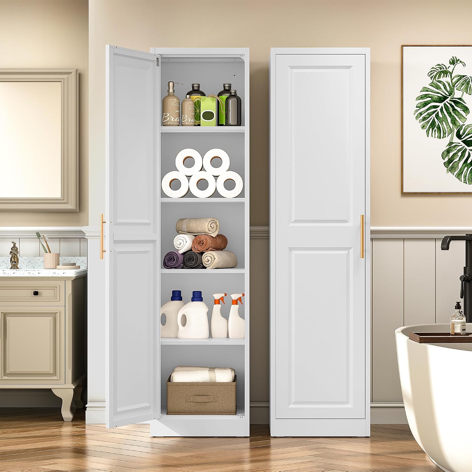 Hoge, smalle opbergkast met éé - Kitchen Baking Storage recensie en prijs