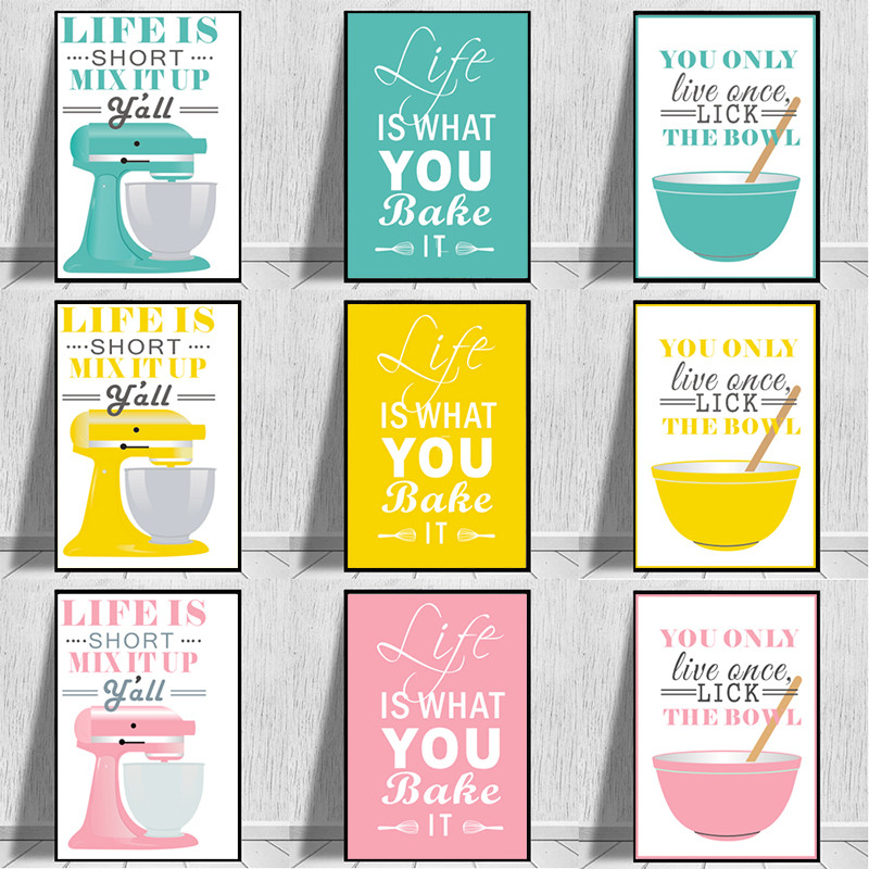 Wall Art Canvas Schilderijen N - Kitchen Baking Quotes recensie en prijs