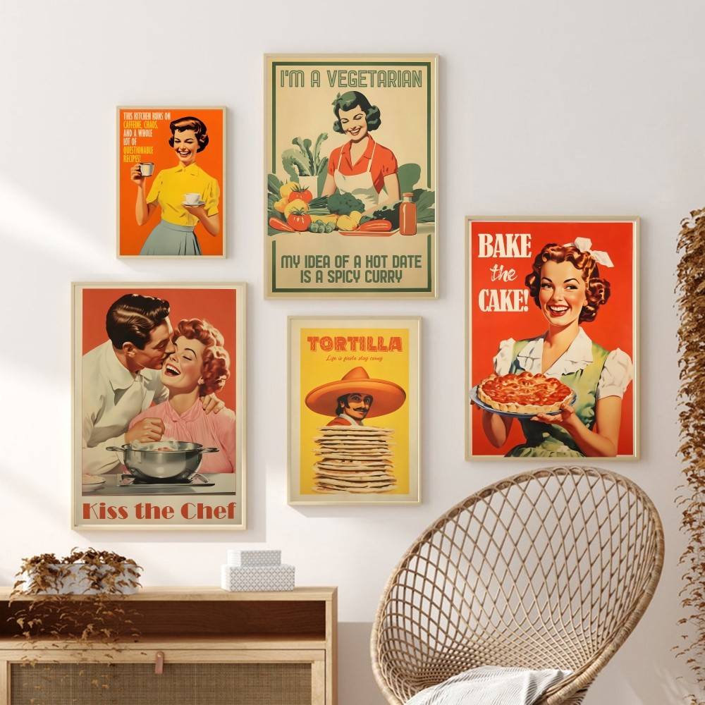 Retro keuken quote papier post - Kitchen Baking Quotes recensie en prijs