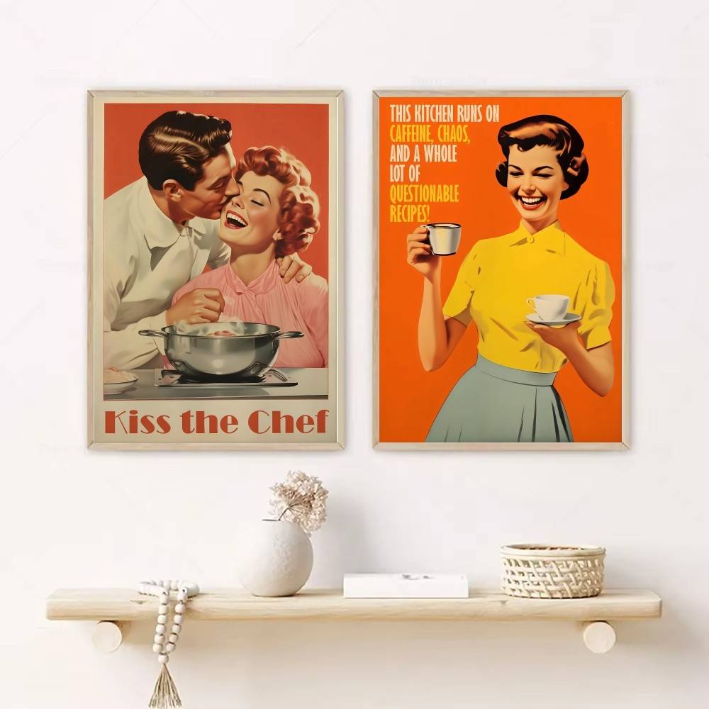 Retro keuken quote papier post - Kitchen Baking Quotes recensie en prijs