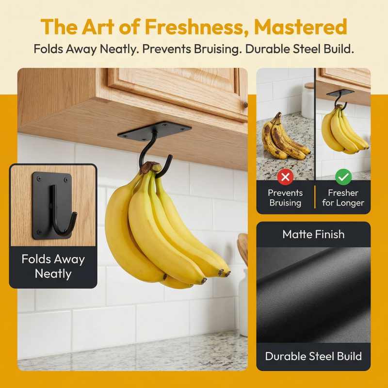 Zwart metalen zelfklevende ban - Kitchen Baking Storage recensie en prijs