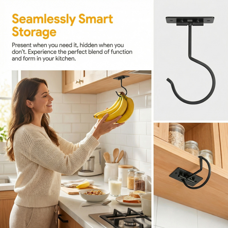 Zwart metalen zelfklevende ban - Kitchen Baking Storage recensie en prijs